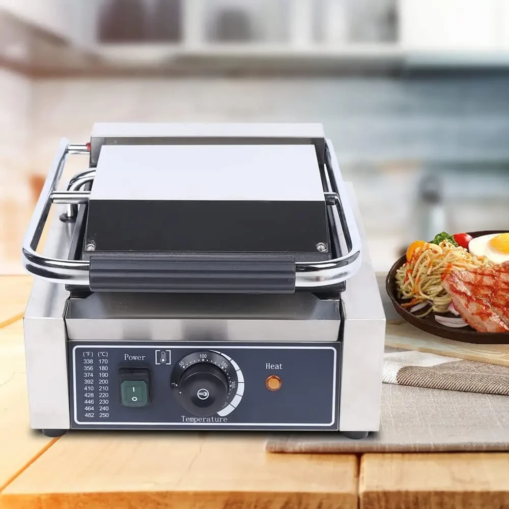 1800W flat plate griddle with smooth surface for easy cleaning