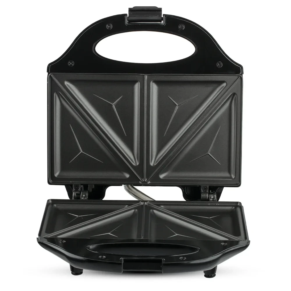 compact 3 type sandwich press with easy to clean iron pans
