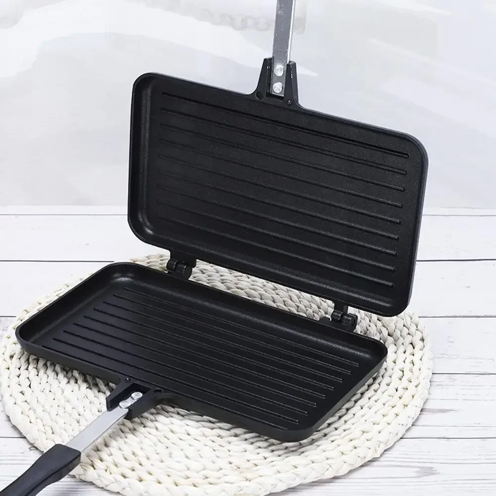 double sided sandwich pan with non stick coating