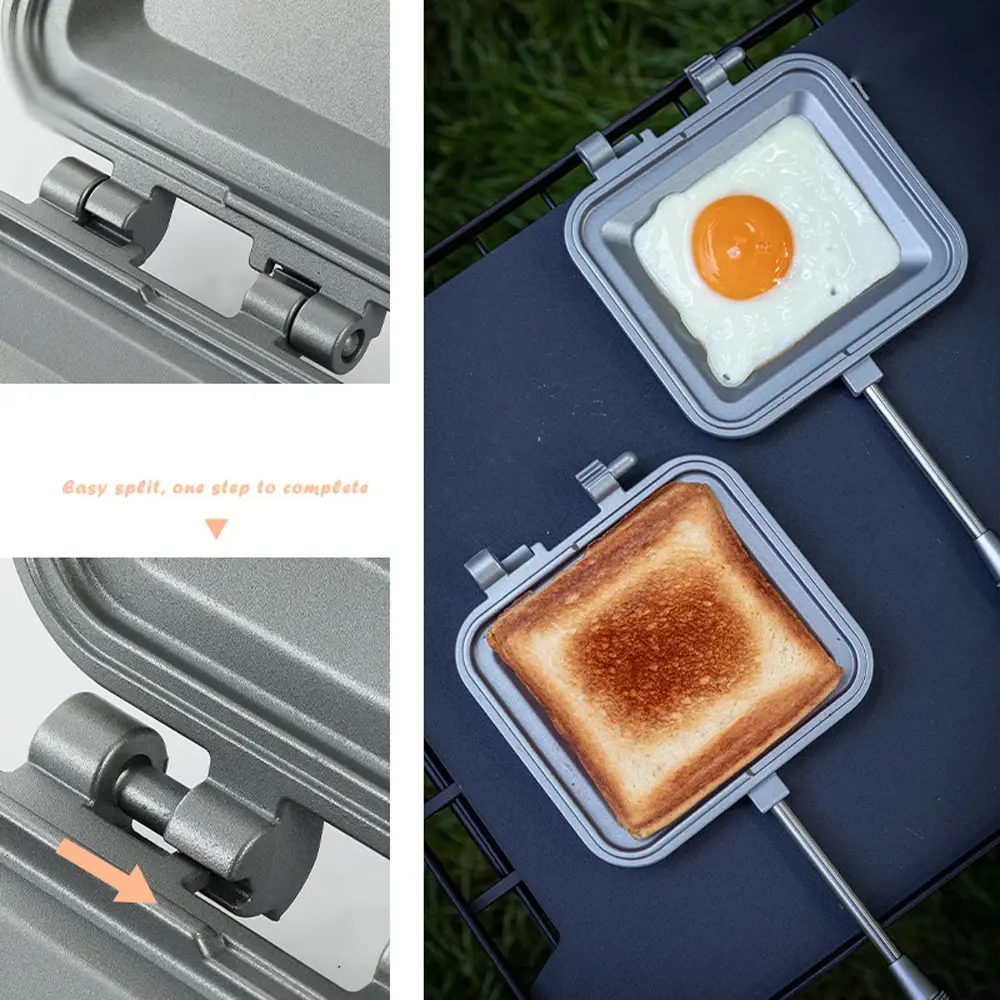 hot sandwich maker with safety features for worry free cooking